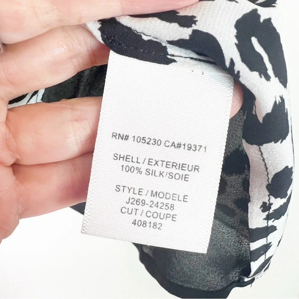 JOIE BLACK OFF-WHITE CHEETAH PRINT SLEEVELESS TANK TOP BLOUSE WOMENS SZ XS - Picture 3 of 5